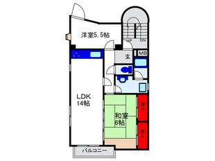 ベルデクール桜塚の物件間取画像